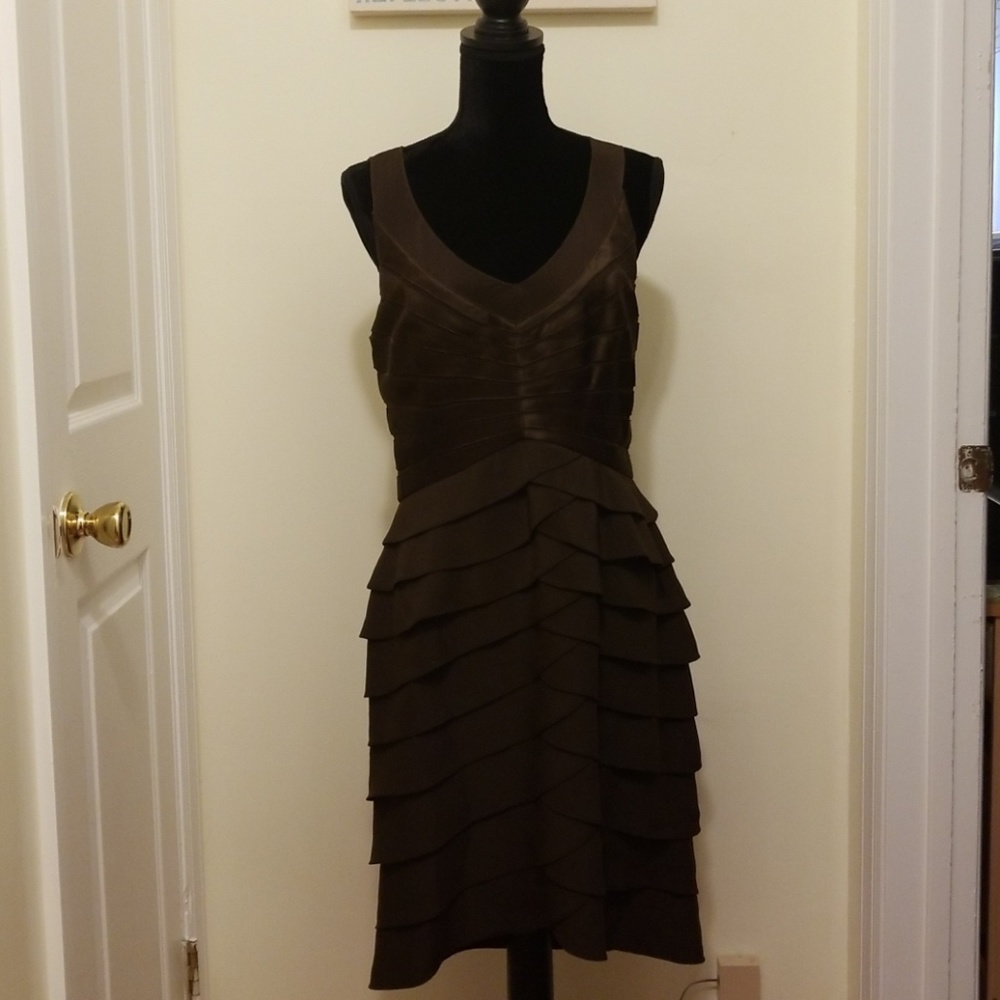 XSCAPE brown party dress